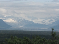Distant Glaciers in the Alaska Range